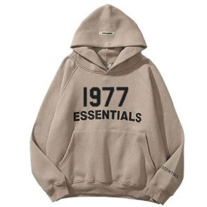 1977 Essentials Oversized Hoodie Brown