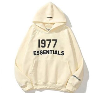 1977 Essentials Oversized Hoodie Cream