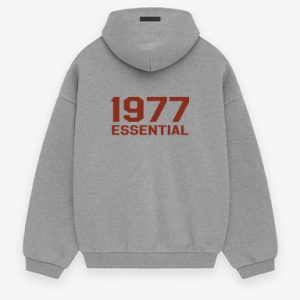1977 Essentials Fleece Hoodie in Gray