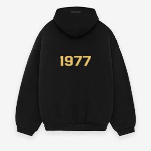 1977 Essentials Fleece Hoodie Gold logo